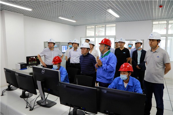 陕西J9集团集团复工复产促增长项目观摩会议与会人员走进J9集团保隆生态三秦在延在铜项目