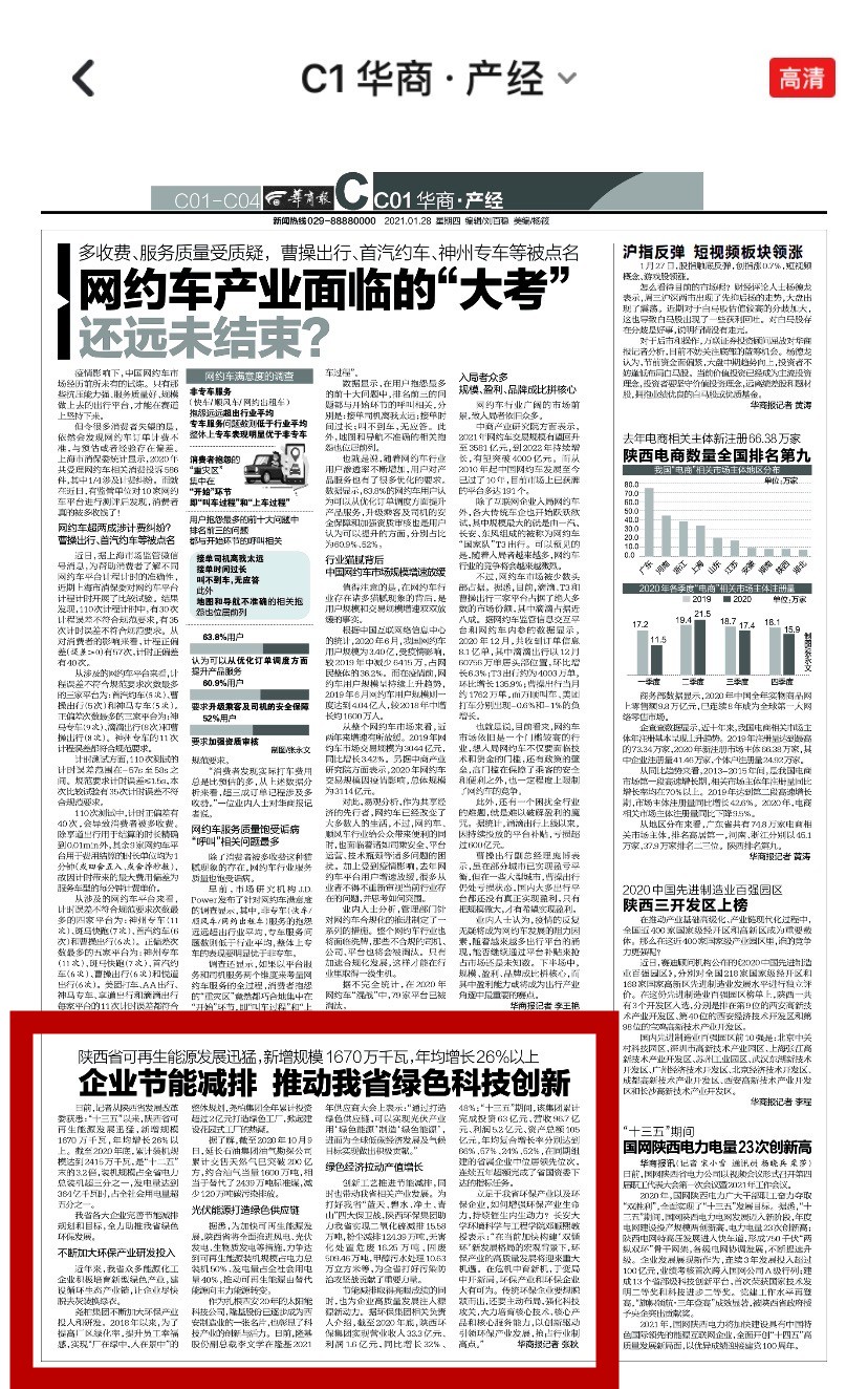 华商报｜陕西J9集团集团：绿色经济拉动产值增长