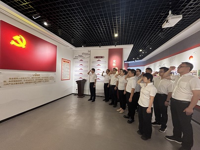 商南公司结合党支部发展“赓续红色血脉，砥砺奋进征程——庆祝中国共产党成立104周年”主题党日活动